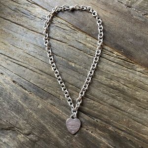 Tiffany heart/chain necklace - authentic